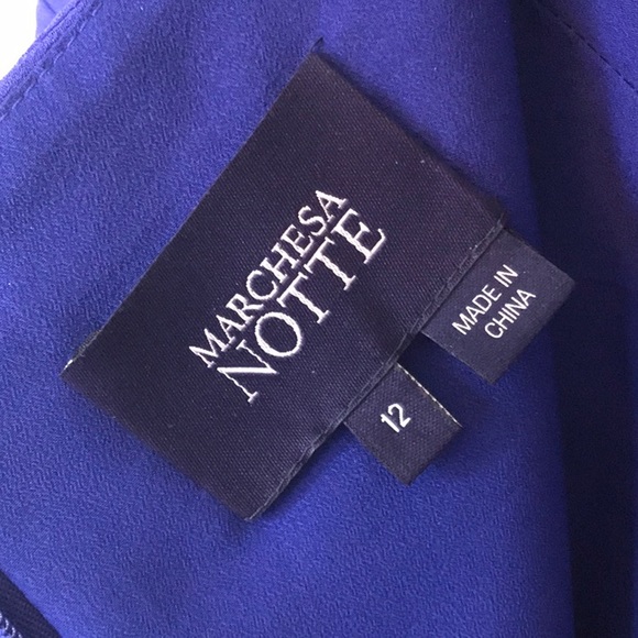 Marchesa Notte Evening dress Royal Blue - Picture 7 of 7